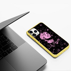 Чехол iPhone 11 Pro матовый LIL PEEP, цвет: 3D-желтый — фото 2
