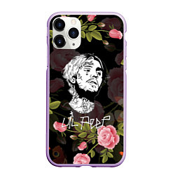 Чехол iPhone 11 Pro матовый LIL PEEP ROSES, цвет: 3D-сиреневый