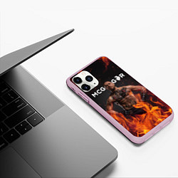 Чехол iPhone 11 Pro матовый Conor McGregor, цвет: 3D-розовый — фото 2