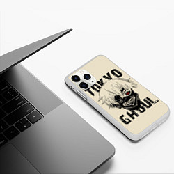 Чехол iPhone 11 Pro матовый Токийский гуль, цвет: 3D-белый — фото 2