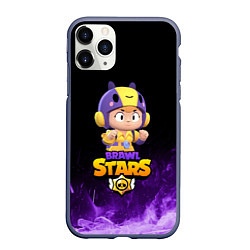 Чехол iPhone 11 Pro матовый Brawl Stars BEA, цвет: 3D-серый