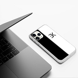 Чехол iPhone 11 Pro матовый ЕГОР КРИД, цвет: 3D-белый — фото 2
