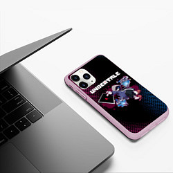 Чехол iPhone 11 Pro матовый UNDERTALE, цвет: 3D-розовый — фото 2