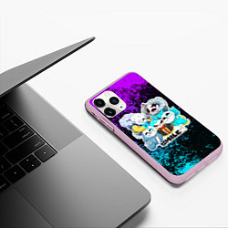 Чехол iPhone 11 Pro матовый UNDERTALE, цвет: 3D-розовый — фото 2