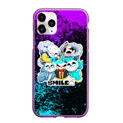 Чехол iPhone 11 Pro матовый UNDERTALE, цвет: 3D-фиолетовый