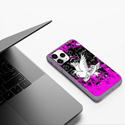Чехол iPhone 11 Pro матовый LIL PEEP, цвет: 3D-серый — фото 2