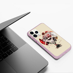 Чехол iPhone 11 Pro матовый Tokyo Ghoul, цвет: 3D-розовый — фото 2