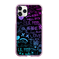 Чехол iPhone 11 Pro матовый LIL PEEP LOGOBOMBING