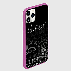 Чехол iPhone 11 Pro матовый LIL PEEP, цвет: 3D-фиолетовый — фото 2