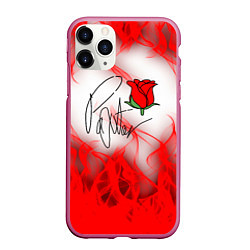 Чехол iPhone 11 Pro матовый ТИКТОКЕР - PAYTON MOORMEIE, цвет: 3D-малиновый