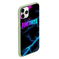 Чехол iPhone 11 Pro матовый FORTNITE, цвет: 3D-салатовый — фото 2