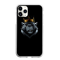 Чехол iPhone 11 Pro матовый King, цвет: 3D-белый
