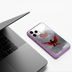 Чехол iPhone 11 Pro матовый Dragon Age, цвет: 3D-фиолетовый — фото 2