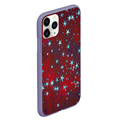 Чехол iPhone 11 Pro матовый Звезды, цвет: 3D-серый — фото 2