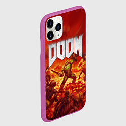 Чехол iPhone 11 Pro матовый DOOM, цвет: 3D-фиолетовый — фото 2