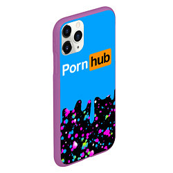 Чехол iPhone 11 Pro матовый PornHub, цвет: 3D-фиолетовый — фото 2