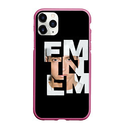 Чехол iPhone 11 Pro матовый Eminem, цвет: 3D-малиновый