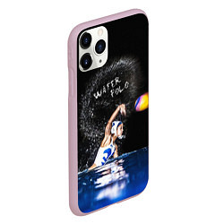 Чехол iPhone 11 Pro матовый Water polo, цвет: 3D-розовый — фото 2