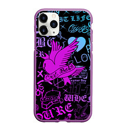 Чехол iPhone 11 Pro матовый LIL PEEP, цвет: 3D-фиолетовый