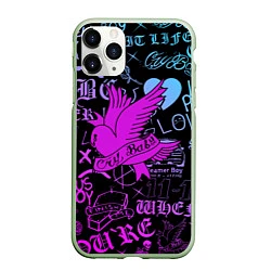 Чехол iPhone 11 Pro матовый LIL PEEP, цвет: 3D-салатовый