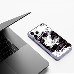 Чехол iPhone 11 Pro матовый LIL PEEP, цвет: 3D-светло-сиреневый — фото 2