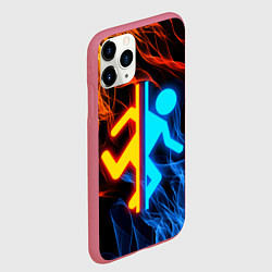 Чехол iPhone 11 Pro матовый PORTAL, цвет: 3D-малиновый — фото 2