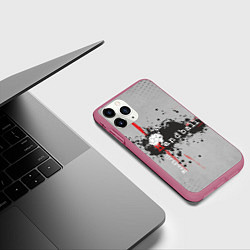 Чехол iPhone 11 Pro матовый Handball, цвет: 3D-малиновый — фото 2