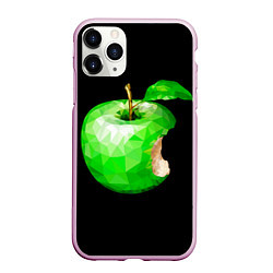 Чехол iPhone 11 Pro матовый Яблоко, цвет: 3D-розовый