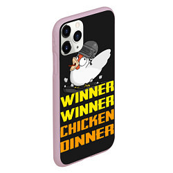 Чехол iPhone 11 Pro матовый Winner Chicken Dinner, цвет: 3D-розовый — фото 2