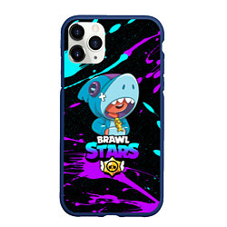 Чехол iPhone 11 Pro матовый BRAWL STARS LEONS HARK, цвет: 3D-тёмно-синий