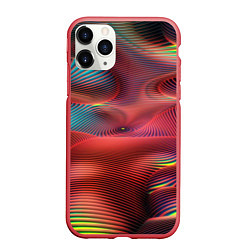 Чехол iPhone 11 Pro матовый Текста, цвет: 3D-красный