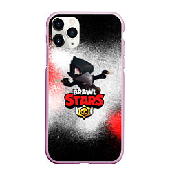 Чехол iPhone 11 Pro матовый BRAWL STARS CROW