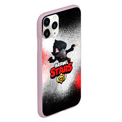 Чехол iPhone 11 Pro матовый BRAWL STARS CROW, цвет: 3D-розовый — фото 2