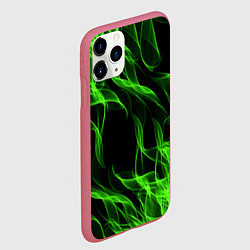 Чехол iPhone 11 Pro матовый TOXIC FLAME, цвет: 3D-малиновый — фото 2