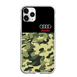 Чехол iPhone 11 Pro матовый AUDI, цвет: 3D-белый