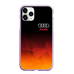 Чехол iPhone 11 Pro матовый AUDI, цвет: 3D-сиреневый