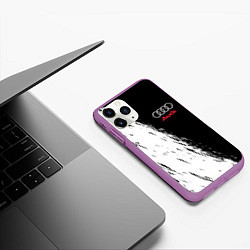 Чехол iPhone 11 Pro матовый AUDI, цвет: 3D-фиолетовый — фото 2