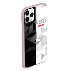 Чехол iPhone 11 Pro матовый AUDI, цвет: 3D-розовый — фото 2