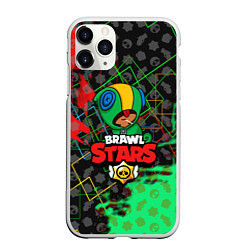 Чехол iPhone 11 Pro матовый BRAWL STARS:LEON, цвет: 3D-белый