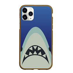 Чехол iPhone 11 Pro матовый IKEA Shark, цвет: 3D-коричневый