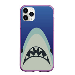 Чехол iPhone 11 Pro матовый IKEA Shark, цвет: 3D-фиолетовый