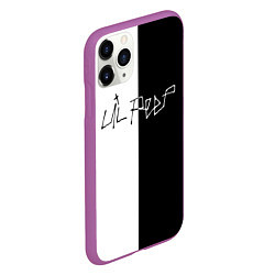 Чехол iPhone 11 Pro матовый LIL PEEP НА СПИНЕ, цвет: 3D-фиолетовый — фото 2