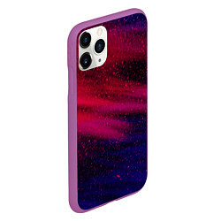 Чехол iPhone 11 Pro матовый Текстура, цвет: 3D-фиолетовый — фото 2