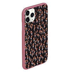 Чехол iPhone 11 Pro матовый Растерянный Траволта, цвет: 3D-малиновый — фото 2