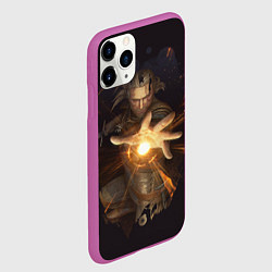 Чехол iPhone 11 Pro матовый Ведьмак, цвет: 3D-фиолетовый — фото 2