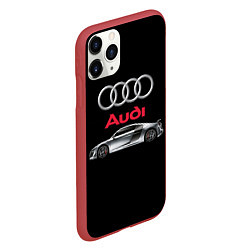 Чехол iPhone 11 Pro матовый AUDI, цвет: 3D-красный — фото 2