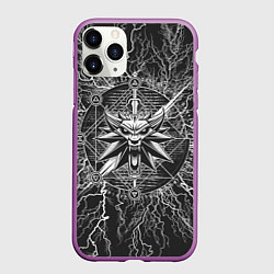 Чехол iPhone 11 Pro матовый The Witcher, цвет: 3D-фиолетовый