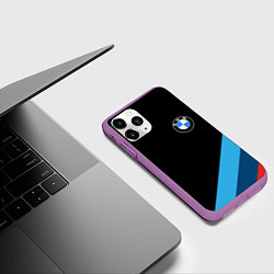 Чехол iPhone 11 Pro матовый BMW, цвет: 3D-фиолетовый — фото 2