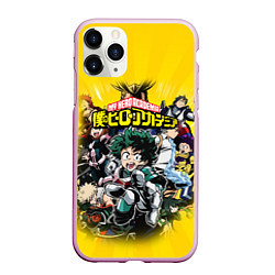 Чехол iPhone 11 Pro матовый MY HERO ACADEMIA группа героев