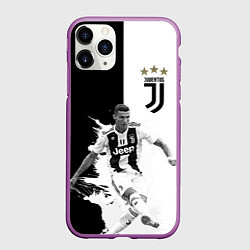 Чехол iPhone 11 Pro матовый Cristiano Ronaldo, цвет: 3D-фиолетовый
